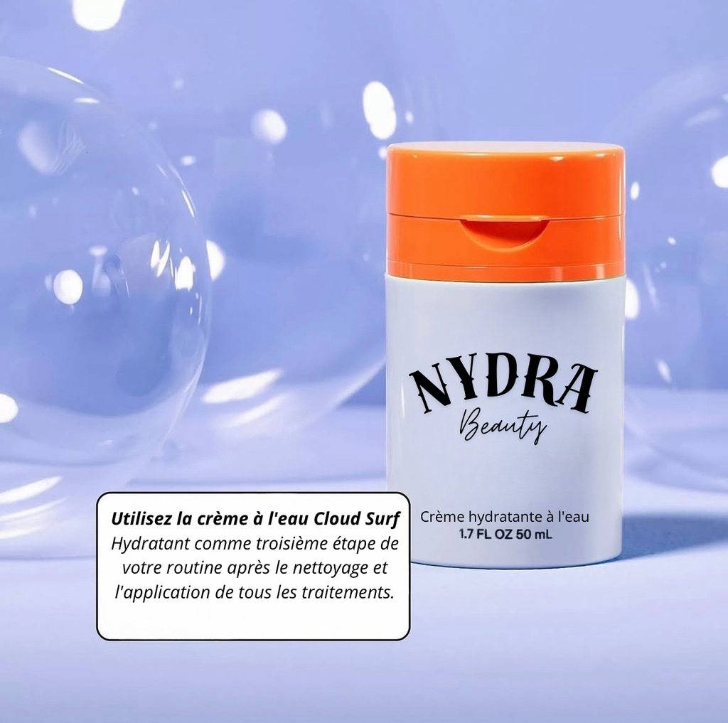 Crème hydratante à l'eau
