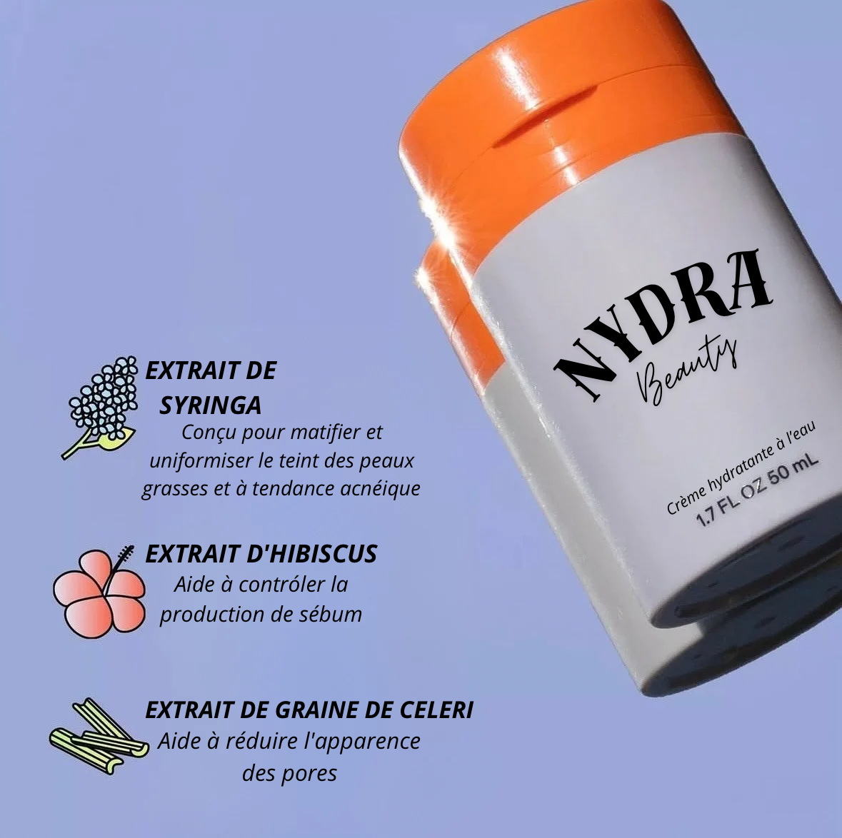 Crème hydratante à l'eau